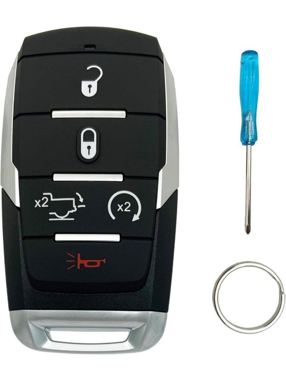 Key Fob Cover Case for Dodge RAM 1500 2019-2024 | Keyless Entry Remote Shell